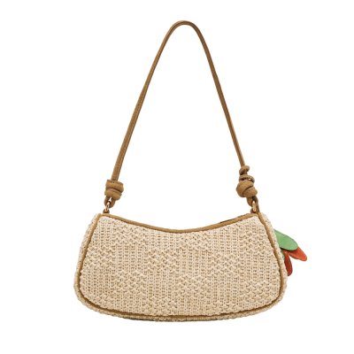 THE SUMMER WOVEN CHARM SHOULDER BAG